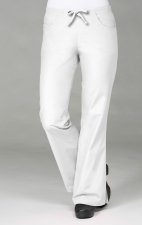 9026 Maevn CORE - Pantalon évasé avec cordon et demi élastique au dos - White