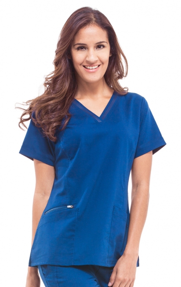 *FINAL SALE 2XL 2278 Healing Hands Purple Label Jasmin Fashion V-neck Scrub Top