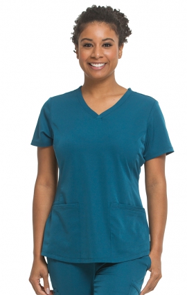 HH650 HH Works Macy Button Collar Tuck In Top by Healing Hands 