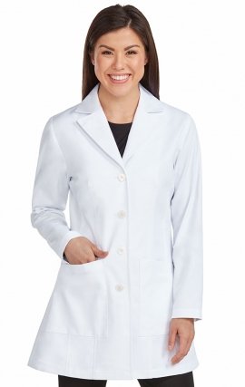 9644 Med Couture Professional Manteau de laboratoire mi-long sur mesure (33po)