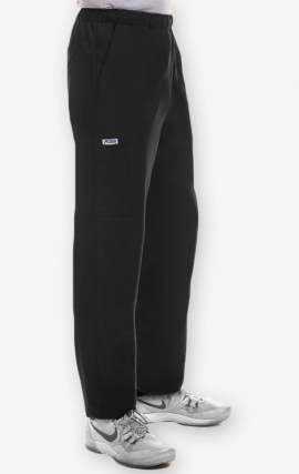 P4011 - MOBB Unisex Straight Leg Multi Pocket Scrub Pant - Black