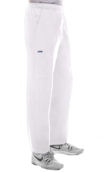 *VENTE FINALE WHITE P4011 - MOBB pantalon unisexe à jambe droite multi-poche