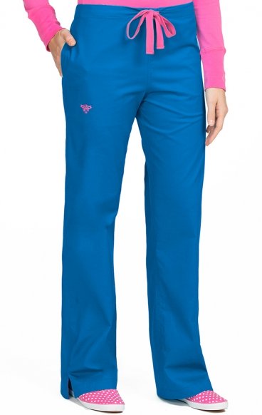 *FINAL SALE ROYAL/PASSION PINK 8705 Med Couture Signature DRAWSTRING PANT - Regular: (31") 