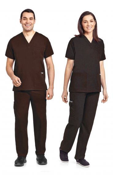*VENTE FINALE BROWN 310/307 MOBB UNISEXE Scrub Set Top & Pant *VENTE FINALE BROWN 310/307 MOBB UNISEXE Scrub Set Top & Pant