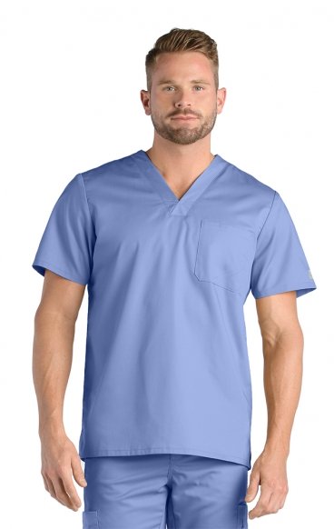 *VENTE FINALE L 5208 [EON] - Haut à col en V avec poche poitrine pour homme