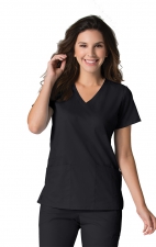 1738 Maevn Scrubs EON Active Back Mesh Panel Shaped V-Neck Top