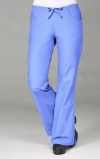 9026 Maevn CORE - Pantalon évasé avec cordon et demi élastique au dos - Ceil Blue