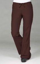 9026 Maevn CORE - Pantalon évasé avec cordon et demi élastique au dos - Chocolate