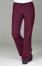 9026 Maevn CORE - Pantalon évasé avec cordon et demi élastique au dos - Wine