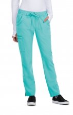 B700P koi - Petite Betsey Johnson Buttercup Tapered Leg Scrub Pants