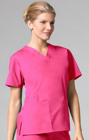 *FINAL SALE XXS 1016 Maevn CORE - 2 Pocket V-Neck Top