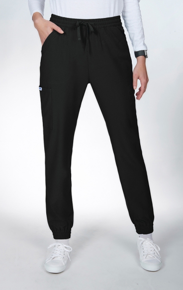 *FINAL SALE L P8011-Petite The JenniX - Ridiculously Soft Mentality by MOBB - Jogger Fit Pant With Elastic Drawstring 