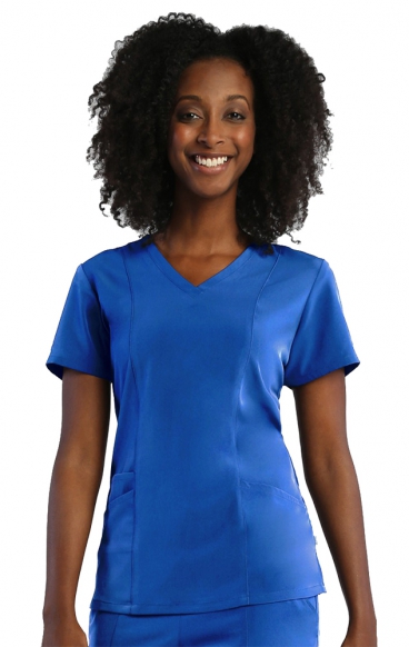 *FINAL SALE L 1901 Pure Soft by Maevn 3 Panel V-Neck Scrub Top