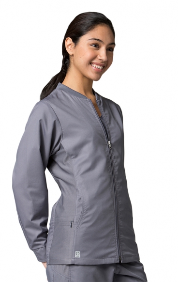 *FINAL SALE PEWTER 8708 - EON Active - Sporty Mesh Panel Jacket