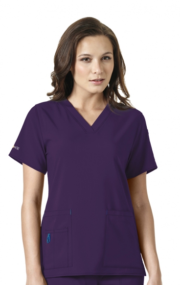 *FINAL SALE XS C12110 Carhartt Force® Cross-Flex Scrubs - V-Neck Tech Top