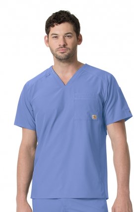 C15106 Carhartt Liberty Men's Slim Fit V-Neck Scrub Top