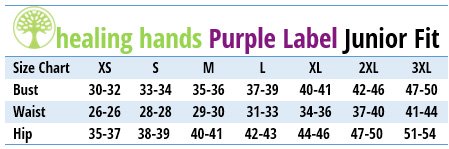 Healing Hands Purple Label - Size Chart