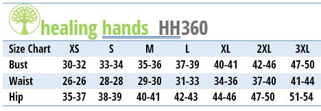 Healing Hands HH360 - Size Chart Healing Hands HH360 - Size Chart
