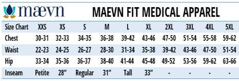 Size Chart – Maevn Uniforms