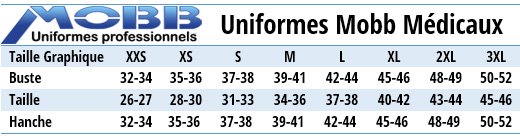 Uniformes Mobb médicaux Canada - Taille Graphique Uniformes Mobb médicaux Canada - Taille Graphique