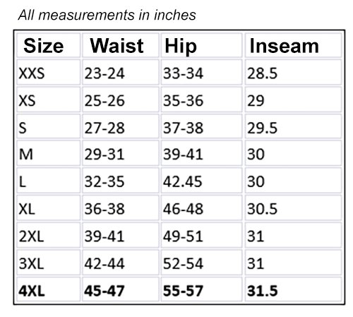 2200 Greentown Size Chart