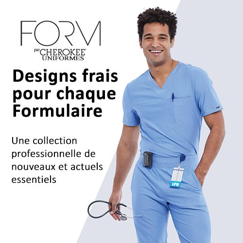 Uniformes médicaux, blouses et manteaux de laboratoire Cherokee Form pour hommes