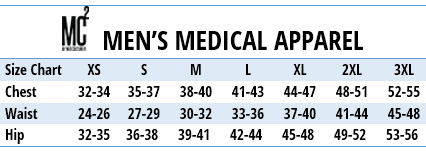 MED COUTURE EZ-FLEX MEDICAL APPAREL - Size Chart MED COUTURE EZ-FLEX MEDICAL APPAREL - Size Chart