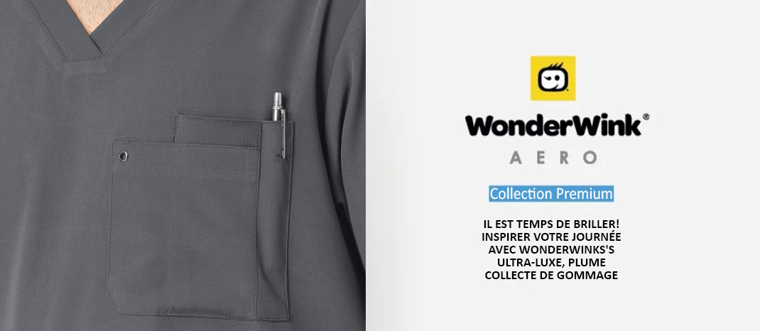Wonderwinks Areo Scrubs Canada - Hauts d'uniformes pour hommes